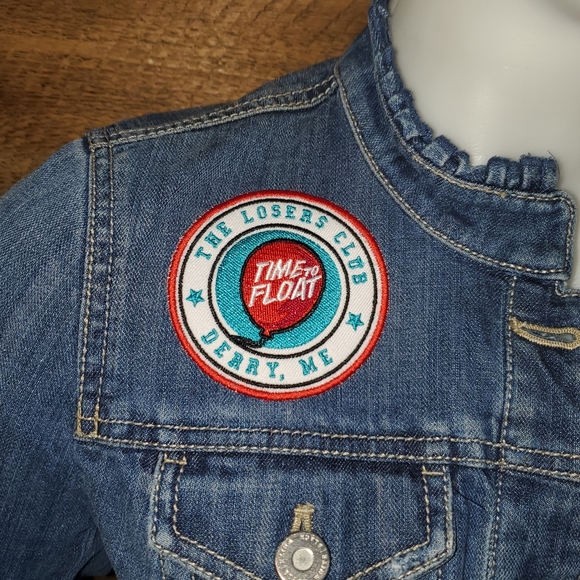 Stephen King It Customized Jean Jacket Size 0 - Picture 14 of 16